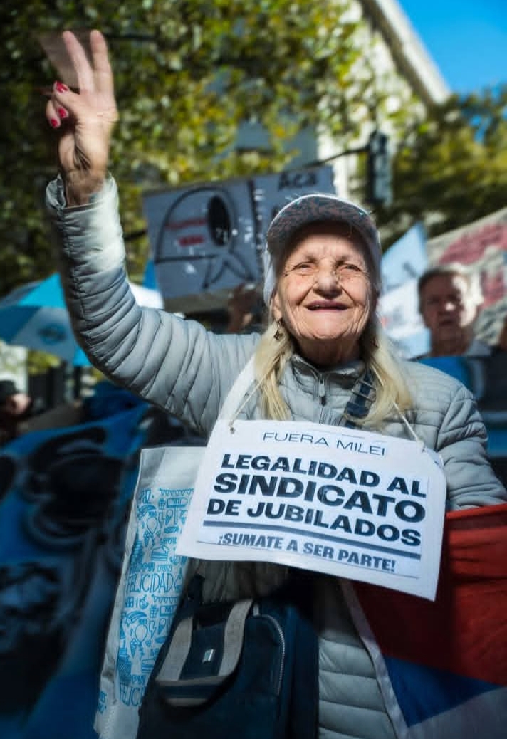 Lucha del sindicato de jubilados