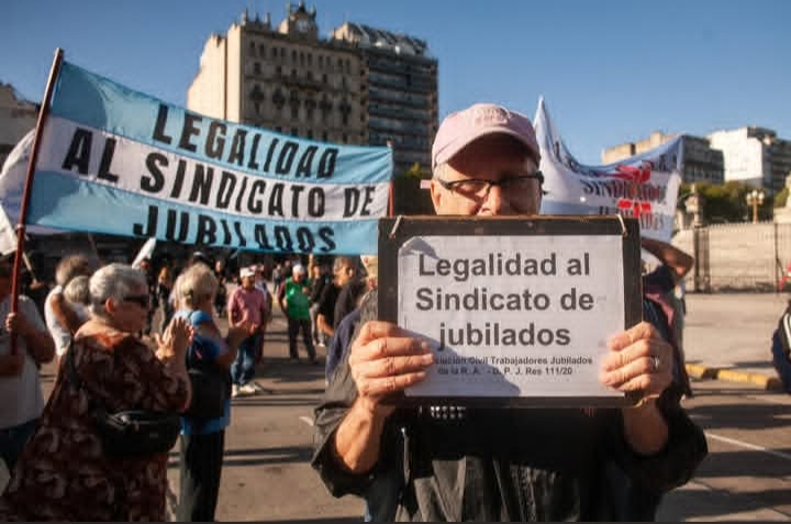 Concentración de jubilados